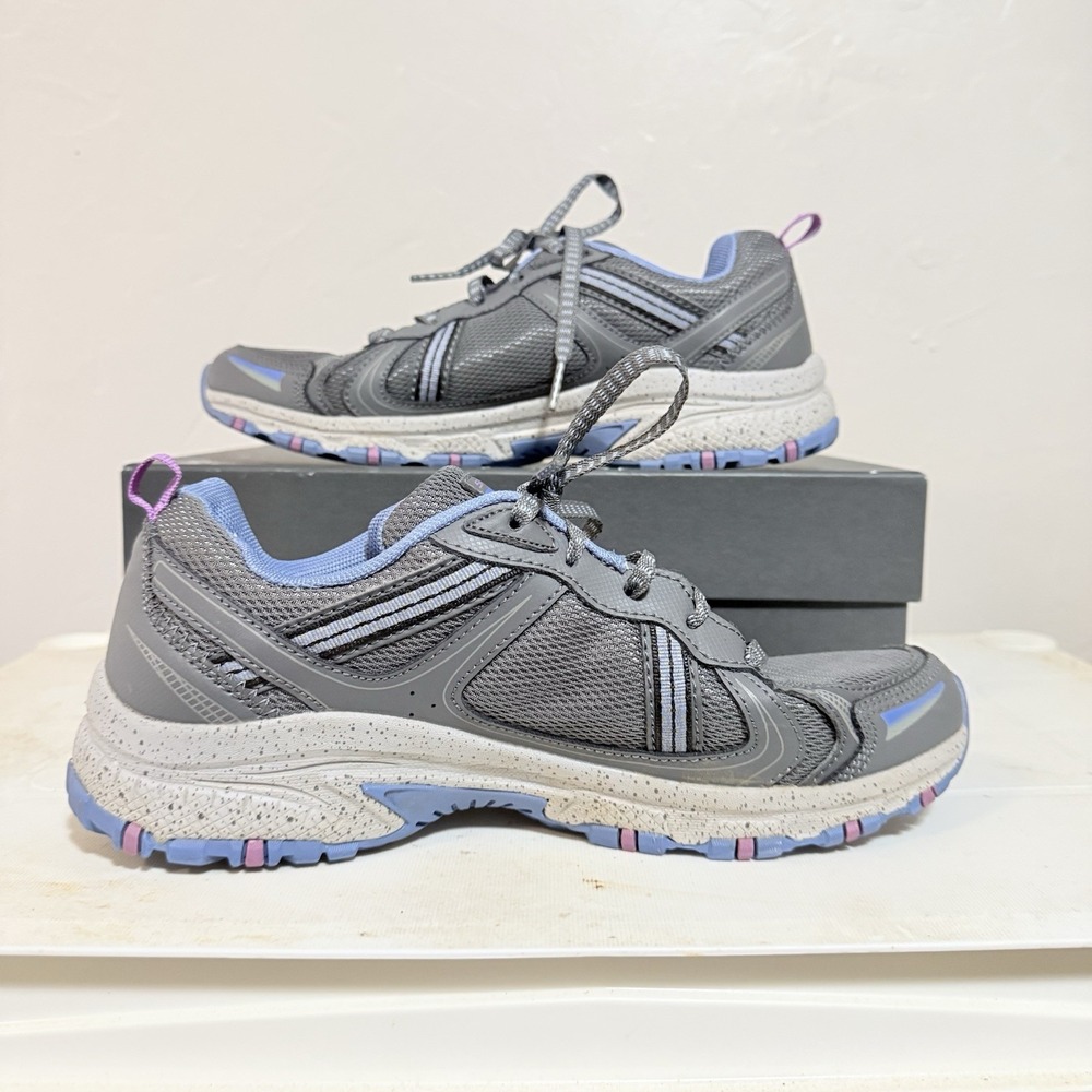 Skechers‎ Women Sz 8 Hillcrest Trail Hiking Running Shoes Sneakers Gray
